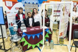 Niñas de primaria crean un innovador filtro ecológico con asesoría de la UAT